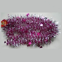 Новогодняя мишура, цвет: фиолетовый, серебристый, 270 см 17482 артикул 12382b.