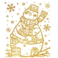 Оконное украшение "Снеговик" 12070 артикул 12505b.