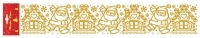 Оконное украшение "Дед Мороз" Цвет: золотистый 15015 артикул 12511b.