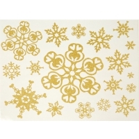 Новогоднее оконное украшение "Снежинки" 17551 артикул 12522b.