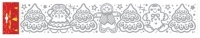 Оконное украшение "Снеговик" Цвет: серебристый 15010 артикул 12546b.